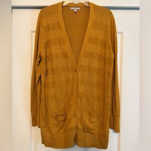 Banana Republic Cardigan Sweater Mustard XL